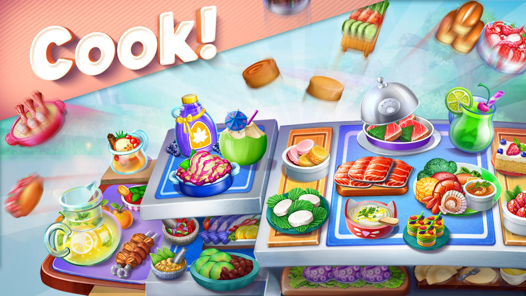 Dipleons Haupt-Screenshot: Food Truck und gerettetes Tier